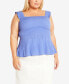 Фото #1 товара Plus Size Cece Fit-n-Flare Top
