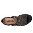 Фото #8 товара Softwalk Tula S2009-001 Womens Black Wide Leather Strap Sandals Shoes 6