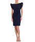 Фото #1 товара Women's Ruffled-Sleeve Sheath Dress