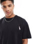 Threadbare oversized cockatoo embroidery t-shirt in black