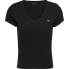 ფოტო #1 პროდუქტის TOMMY JEANS Slim Essential Rib short sleeve T-shirt