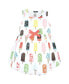 Touched by Nature Baby Girls Baby Organic Cotton Short-Sleeve and Long-Sleeve Dresses, Popsicle