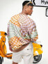 Фото #2 товара ASOS DESIGN super oversized sweatshirt in all over checkerboard print