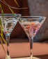 Фото #4 товара Palm Tree Martini 10Oz - Set Of 4 Glasses