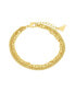 14K Gold Plated or Rhodium Plated Triple Chain Nevaeh Bracelet