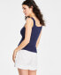 Women's Ribbed Square-Neck Tank, Created for Macy's
