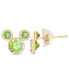 ფოტო #2 პროდუქტის Children's Cubic Zirconia Birthstone Mickey Mouse Stud Earrings in 14k Gold