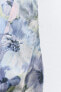 Фото #10 товара Платье с принтом и блестящей нитью cut out ZARA