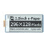 Display E-paper E-Ink - 2.9'' 296x128px - SPI - black and white - for Raspberry Pi Pico - Waveshare 19408