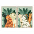 Фото #1 товара Картина DKD Home Decor 83 x 4,5 x 123 cm Тропический Животные (2 штук)