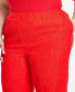 Фото #4 товара Trendy Plus Size Textured Pull-On Pants
