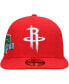 Фото #3 товара Men's Red Houston Rockets Stateview 59FIFTY Fitted Hat