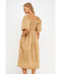 ფოტო #5 პროდუქტის Women's Scallop Detail Midi Dress