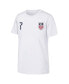 ფოტო #2 პროდუქტის Big Boys and Girls Giovanni Reyna White USMNT Name Number T-Shirt