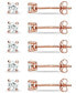 ფოტო #1 პროდუქტის 5-Pc. Set Cubic Zirconia Stud Earrings, Created for Macy's