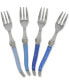 Фото #1 товара Laguiole Shades of Blue Cake Forks, Set of 4