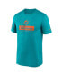 Фото #2 товара Men's Aqua Miami Dolphins Sideline Legend Performance T-Shirt