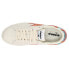 Фото #4 товара Diadora Game Step Premium Tumbled Leather Lace Up Womens Off White, Orange Snea