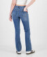 Фото #2 товара Juniors' Mid-Rise Distress Bootcut Jeans