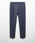 ფოტო #2 პროდუქტის Men's Pleat Detail Wool Pants