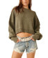 Фото #1 товара Women's Easy Street Ribbed Cropped Pullover Sweater