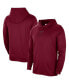 Фото #1 товара Men's Cardinal Arkansas Razorbacks Player Hoodie Long Sleeve Performance T-shirt