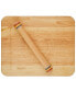 Фото #2 товара Pantryware Rolling Pin & Pie Board Set