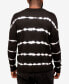 Фото #2 товара Men's Striped Tie Dye Crew Neck Sweater