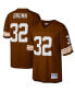 Фото #1 товара Men's Jim Brown Brown Cleveland Browns Big and Tall 1963 Retired Player Replica Jersey