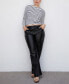 Фото #3 товара Women's Leather Effect High Waist Pant