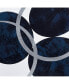 Фото #6 товара Celestial Orbit Navy Silver Foil Abstract 2-Piece Canvas Wall Art Set