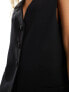 River Island longline waistcoat in black