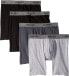 Фото #2 товара Hanes Mens 184694 Stretch Boxer Briefs Black Grey Underwear Size S