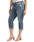 ფოტო #3 პროდუქტის Plus Size Suki Mid Rise Curvy Fit Capri Jeans