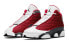 Фото #3 товара Jordan Air Jordan 13 Retro "Red Flint" 减震 高帮 复古篮球鞋 GS 灰白红 / Кроссовки Jordan Air Jordan 13 Retro "Red Flint" GS 884129-600
