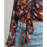 Топ спортивный Superdry Vintage с завязкой 70s Brown Floral, XS - фото #7