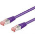 Фото #1 товара Wentronic CAT 6 Patch Cable S/FTP (PiMF) - violet - 2 m - Cat6 - S/FTP (S-STP) - RJ-45 - RJ-45