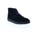 Фото #3 товара Clarks Desert Coal 26154809 Mens Black Suede Lace Up Chukkas Boots
