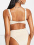 Фото #2 товара Ivory Rose Fuller Bust one shoulder top with removable pads in gold shimmer