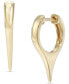 ფოტო #1 პროდუქტის Dagger Huggie Hoop Earrings in 14k Gold