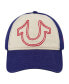 Baseball Cap, 5 Panel Cotton Twill Boys Baseball Hat with Large Horseshoe Logo, Adjustable, Blue