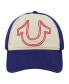 ფოტო #1 პროდუქტის Baseball Cap, 5 Panel Cotton Twill Boys Baseball Hat with Large Horseshoe Logo, Adjustable, Blue