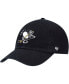 ფოტო #1 პროდუქტის Men's Black Pittsburgh Penguins Logo Clean Up Adjustable Hat