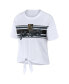 ფოტო #3 პროდუქტის Women's White Vegas Golden Knights Front Knot T-shirt