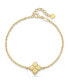 Фото #5 товара Clover Chain Bracelet in 14K Gold, 6.5 in adj to 7.5 in, approx. 2.4 grams