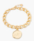 ფოტო #1 პროდუქტის 14K Gold-Plated Sadie Personalized Initial Bracelet