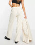 Фото #4 товара Selected Femme tailored cord suit trousers in winter white