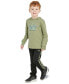 Little & Toddler Boys Graphic Hooded T-Shirt & Pants, 2 Piece Set