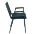 Фото #1 товара Hercules Series Heavy Duty Green Patterned Fabric Stack Chair With Arms