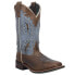 Laredo Ilsa TooledInlay Square Toe Cowboy Womens Brown Dress Boots 5666